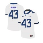 Men's West Virginia Mountaineers NCAA #43 Drew Joseph White Authentic Nike 2019 Stitched College Football Jersey LA15Q73TB